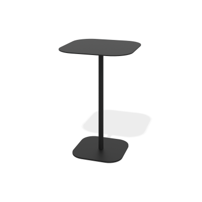 Стол металлический квадратный (черный муар, 600x600x600)